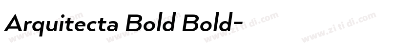 Arquitecta Bold Bold字体转换